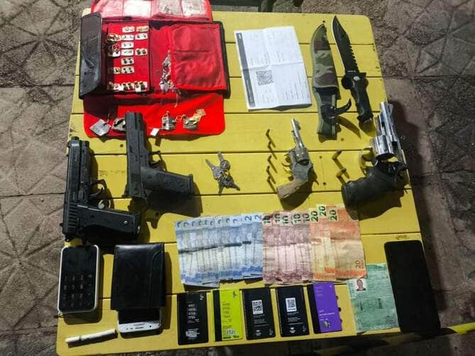 Quarteto armado tenta roubar Hilux em Sinop e acaba preso após troca de tiros com a PM