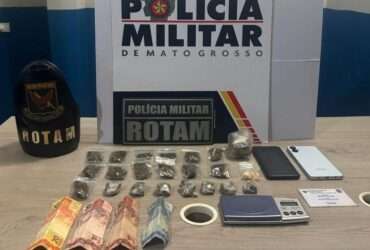 Rotam prende homem por tráfico de drogas em Lucas do Rio Verde