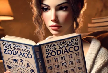 Signos , mulher lendo seu horóscopo