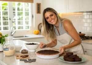 Torta de Bolacha de Chocolate Fácil e Deliciosa