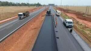 Evolução das obras de duplicação desvia o tráfego da BR-163 em Nova Mutum