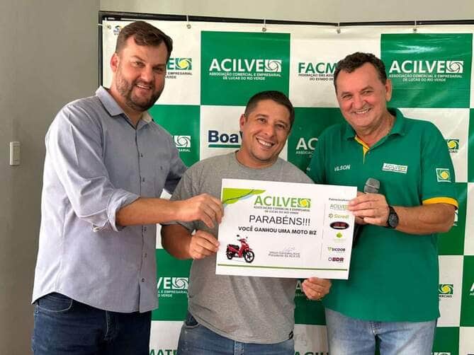 23 consumidores foram contemplados na ação, que promoveu as compras no comércio de Lucas do Rio Verde durante as festividades de fim de ano.