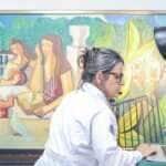 Brasília (DF), 05/01/2024, Laboratório montado no Palácio da Alvorada atua na restauração de obras vandalizadas no 8 de janeiro. Foto: Wallisson Breno/Audiovisual/PR