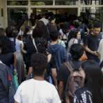 São Paulo (SP) 05/11/2023 - Estudantes e pais na Universidade Paulista no bairro do Paraiso . 
Foto: Paulo Pinto/Agência Brasil