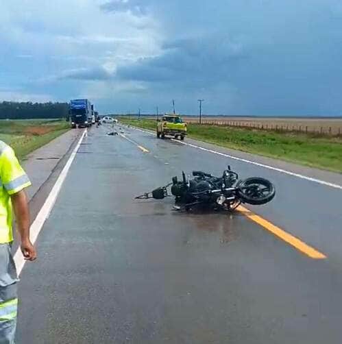 Motociclista morre em acidente na BR-163 entre Lucas do Rio Verde e Sorriso