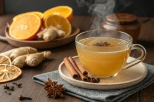 Como fazer Chá de Laranja, Gengibre e Canela