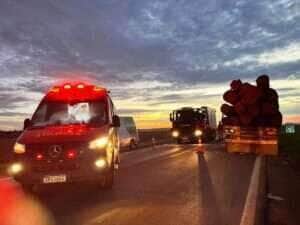 Corpo de Bombeiros socorre vítima de acidente na MT-220 em Mato Grosso