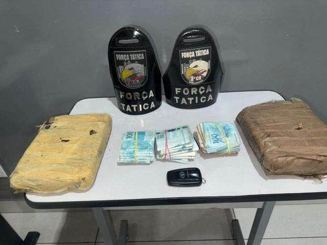 Força Tática de Mato Grosso prende membro de facção criminosa com drogas e mais de R$ 40 mil em dinheiro