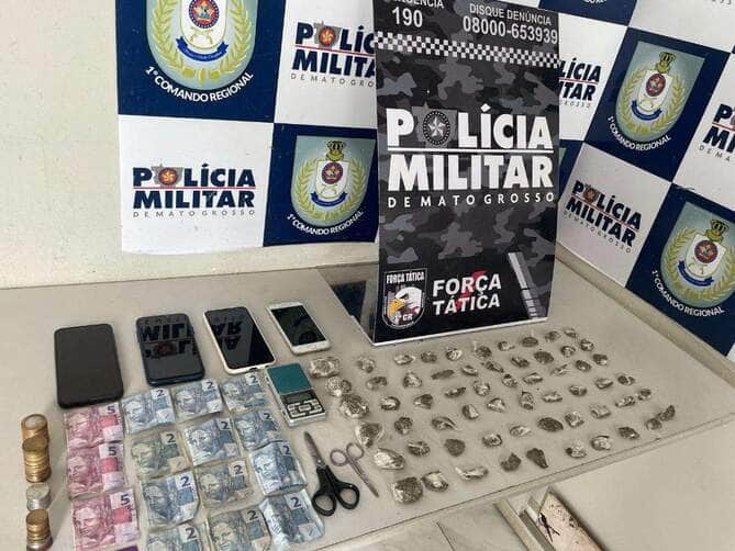 Homem de 27 anos é preso por tráfico de drogas em Cuiabá