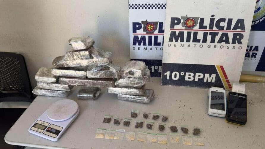 PM prende dono de distribuidora por tráfico de drogas em Cuiabá
