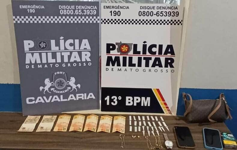 Ação conjunta entre Cavalaria, 13º BPM, ROTAM e GCM resultou na apreensão de 30 porções de cocaína em posto de combustíveis