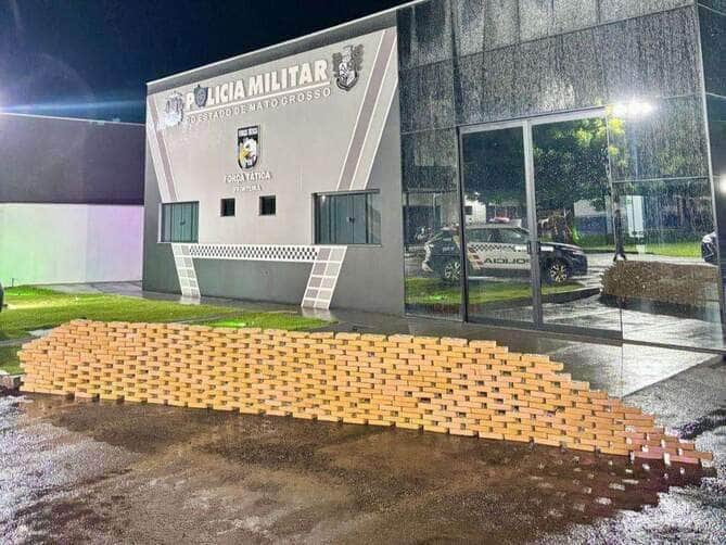 Polícia Militar apreende 411 kg de pasta base de cocaína e causa prejuízo milionário a facções em Pontes e Lacerda 