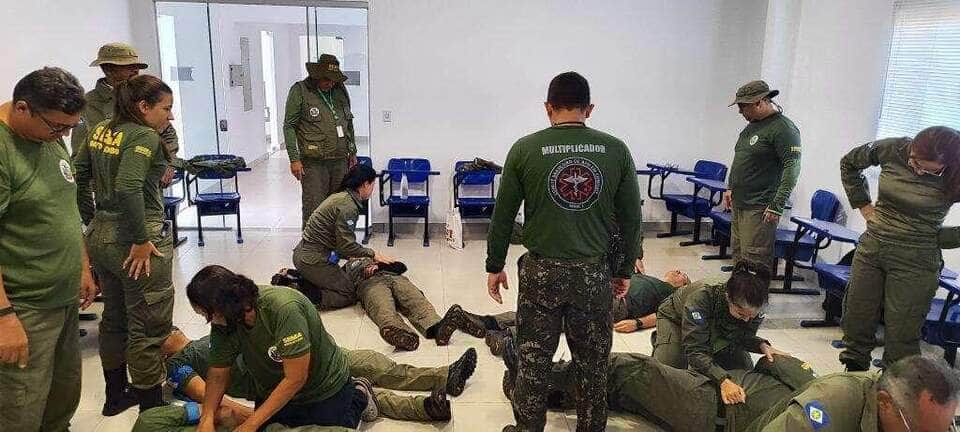 Fiscais da Sema de Mato Grosso que atuam em campo recebem capacitação em atendimento pré-hospitalar