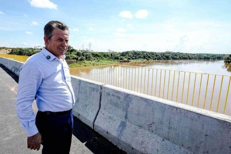 Governador vistoria obra de mais uma ponte ligando Cuiabá a Várzea Grande