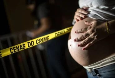 MULHER GRÁVIDA - CENA DO CRIME