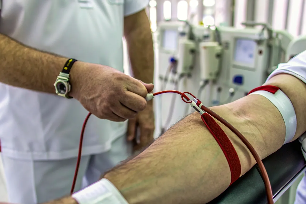 Paciente em tratamento hemodiálise