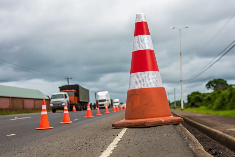 Pare e Siga. - Cone Rota do Oeste