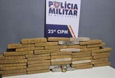 Polícia apreende 45 tabletes de maconha escondidos em carga de carne em Mato Grosso