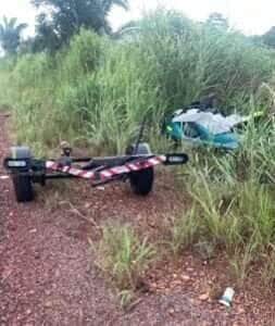 Empresário morre em grave acidente na MT-100, em Pontal do Araguaia 