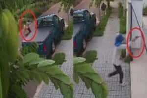 Criminoso troca tiros com a PM após roubo de caminhonete em Rondonópolis