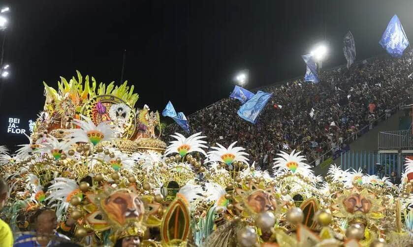 Rio de Janeiro (RJ), 03/03/2025 – Beija-Flor de Nilópolis desfila no segundo dia de carnaval do grupo Especial na Marquês de Sapucaí, na região central do Rio de Janeiro. Foto: Tomaz Silva/Agência Brasil