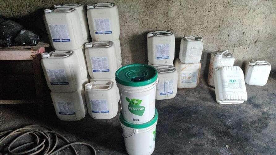 Polícia encontra carga furtada de defensivos agrícolas em casa abandonada em Diamantino
