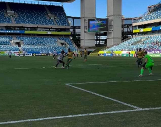 Lance de Cuiabá x Primavera. Imagem: Reprodução