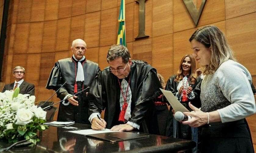 Rio de Janeiro (RJ) 27/03/2025 - O desembargador Peterson Barroso Simão tomou posse, nesta quarta-feira (26), como presidente do Tribunal Regional Eleitoral do Rio de Janeiro (TRE-RJ). Foto: TRE-RJ/Divulgação