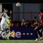 Lance de Atlético-GO x Cuiabá. Imagem: AssCom/Dourado