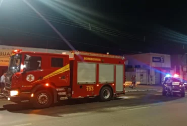 Incêndio atinge comércio em Alto Araguaia, Mato Grosso