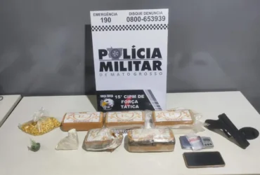 Foragida é presa com grande quantidade de drogas e arma falsa em Mato Grosso