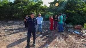 Homem é notificado duas vezes em dois dias por descarte irregular na Lagoa da FEB, Várzea Grande