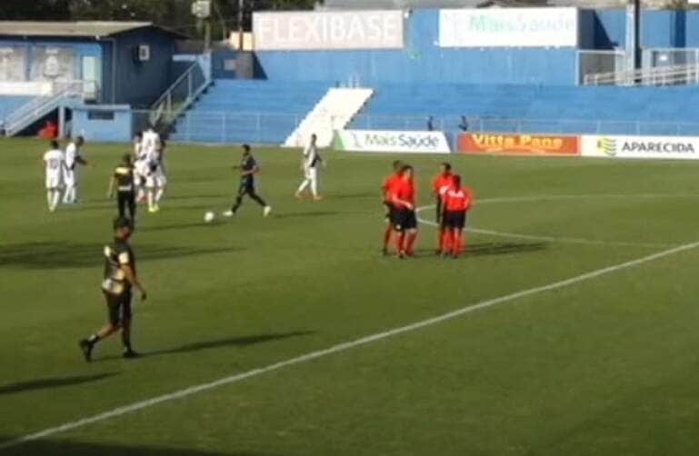 O Mixto jogo contra a Aparecidense, fora de casa. Imagem: Reprodução