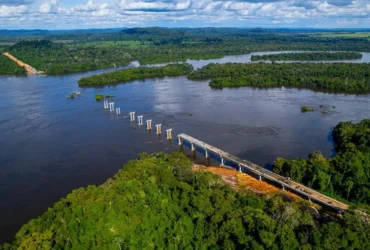 Construção da maior ponte de Mato Grosso supera 40% e conecta municípios isolados