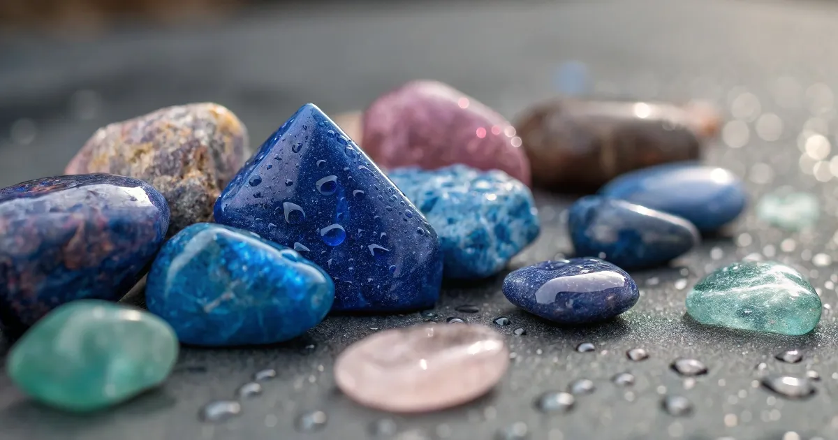 Lápis-lazúli estimula a expressão emocional e clareza