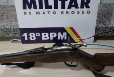 Homem é preso após invadir casa e ameaçar morador com espingarda em Mato Grosso