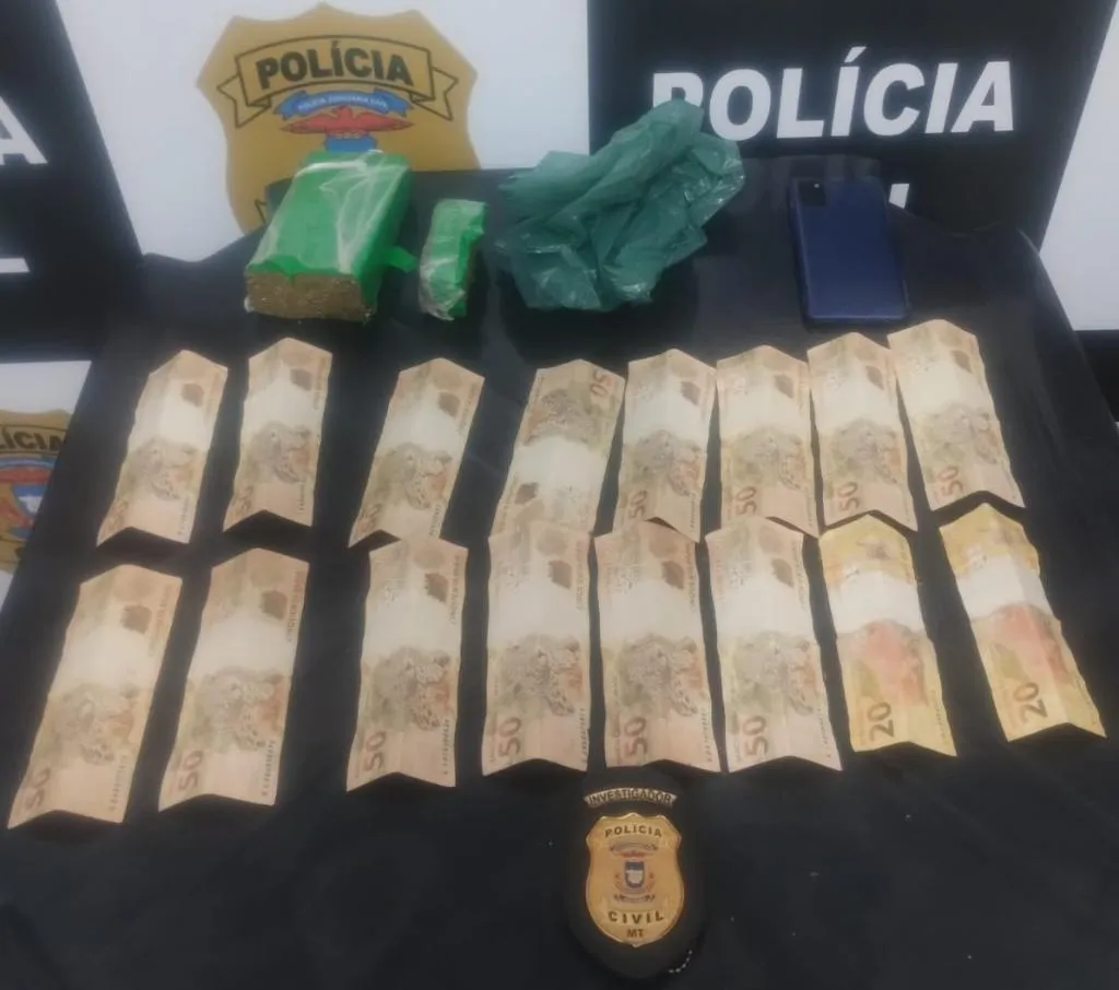 Homem é preso por tráfico de drogas em operação policial em Matupá