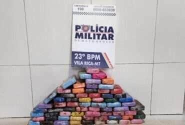 Polícia Militar e PRF flagram caminhonete "recheada" de cocaína em Mato Grosso