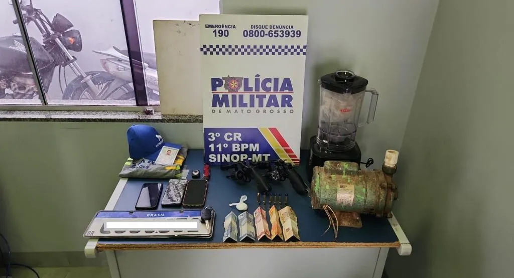 Tentativa de roubo com reféns em Sinop é frustrada pela Polícia Militar