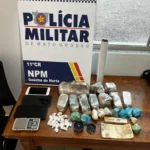 Tráfico de drogas: Jovem de 18 anos é preso com mais de 1,5 kg de entorpecentes em Mato Grosso