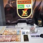 Ação rápida da PM impede extorsões e apreende drogas em Várzea Grande