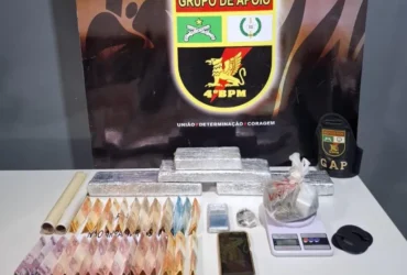 Ação rápida da PM impede extorsões e apreende drogas em Várzea Grande