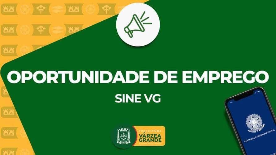 Sine de Várzea Grande disponibiliza 282 vagas de emprego nesta semana