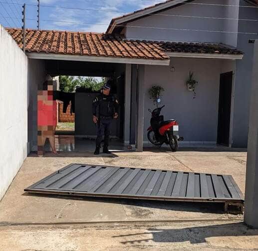 GCM atende ocorrência de violência doméstica no bairro Fuji, em Lucas do Rio Verde