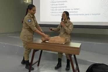 Estudantes participam de atividades práticas com o Corpo de Bombeiros em Lucas do Rio Verde