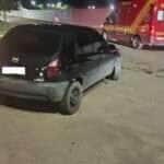 Motociclista fica ferido após colisão com carro na Avenida Goiás, em Lucas do Rio Verde