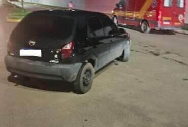 Motociclista fica ferido após colisão com carro na Avenida Goiás, em Lucas do Rio Verde