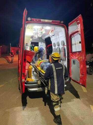 Motociclista fica ferido em colisão com carro em Lucas do Rio Verde
