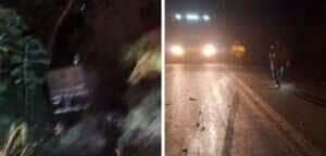 Colisão frontal ocorreu durante a noite de terça-feira (1); uma pessoa ficou ferida e foi socorrida