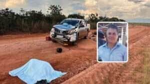 Motociclista morre após colisão com caminhonete em rodovia de Nova Lacerda